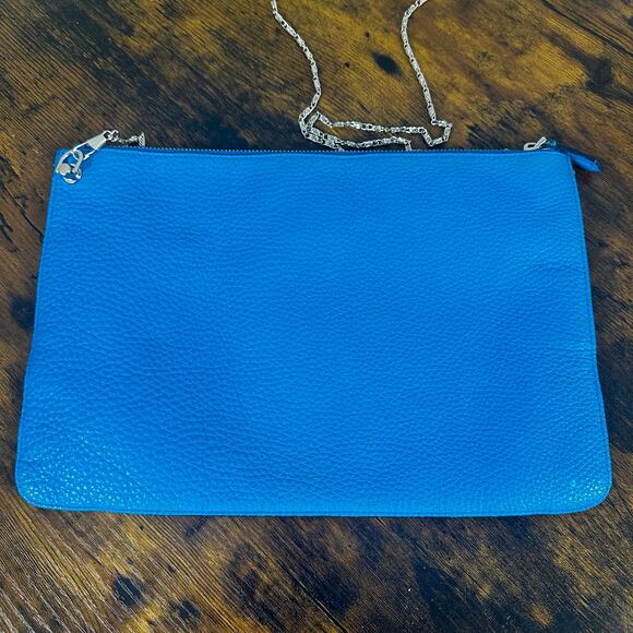 Fendi‎ Selleria Blue Leather Clutch Bag - Picture 2 of 13